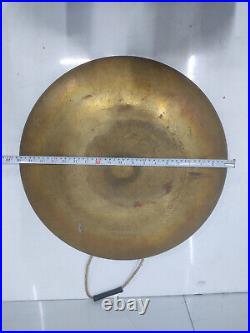 Antique Original ARDUINC Large Bell Brass Metal Round Ship's Salvage Gong Bell