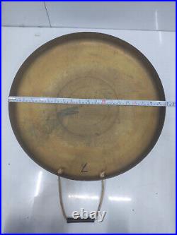 Antique Original ARDUINC Large Bell Brass Metal Round Ship's Salvage Gong Bell