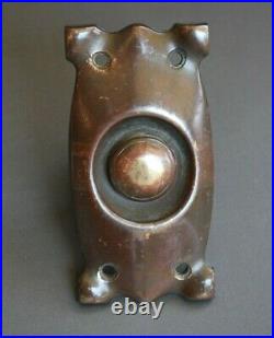 Antique Original Art Nouveau Brass / Bronze Door Bell / Door Push