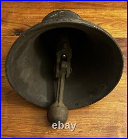 Antique Original Railroad Locomotive Brass Bell Prime Milwaukee 12x13