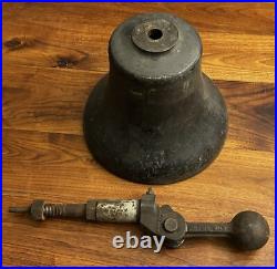 Antique Original Railroad Locomotive Brass Bell Prime Milwaukee 12x13