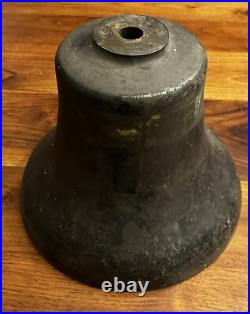 Antique Original Railroad Locomotive Brass Bell Prime Milwaukee 12x13