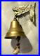 Antique Ornate Brass Dragon Head Monastery Bell