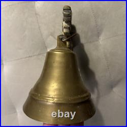 Antique Ornate Brass Dragon Head Monastery Bell
