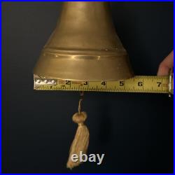 Antique Ornate Brass Dragon Head Monastery Bell