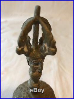 Antique Ornate Brass Hand Bell