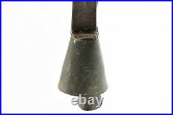 Antique Ottoman Brass Ring Bell Cow Sheep Goat with leather strap Primitive Old