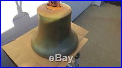 Antique Rare brass / Bronze Ships Bell SS Longstreet Cape Cod Bay