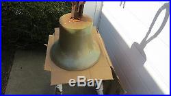 Antique Rare brass / Bronze Ships Bell SS Longstreet Cape Cod Bay