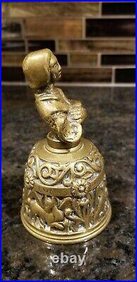 Antique Sanctuary Brass Bell Woman Victorian Warrior MATHEV LVCAS MARCUS Rare