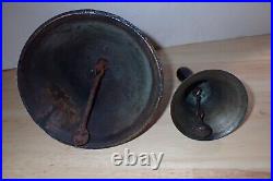 Antique School Hand Bells / Lot Of 2