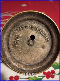 Antique Service Bell 1887 Subtly Ornate Table Desk Dinner Twist Mech. Beaded