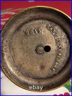 Antique Service Bell 1887 Subtly Ornate Table Desk Dinner Twist Mech. Beaded