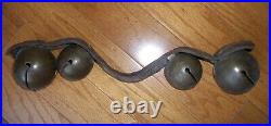 Antique Set Of Large Jingle Bells For Horse Drawn Sleigh Alert Door Hanger