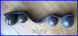 Antique Set Of Large Jingle Bells For Horse Drawn Sleigh Alert Door Hanger