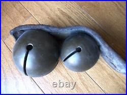 Antique Set Of Large Jingle Bells For Horse Drawn Sleigh Alert Door Hanger