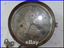 Antique Seth Thomas Brass Bottom Bell Ship's Clock