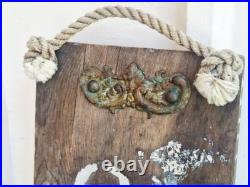 Antique Ship Bell Mounted on Wood from a Vintage Cape Cod Cottage 23