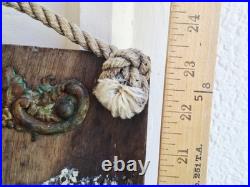 Antique Ship Bell Mounted on Wood from a Vintage Cape Cod Cottage 23
