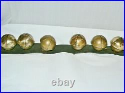 Antique Six 6 Brass Swedish Bells 3 Great sound Horse Sleigh Bells