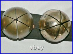 Antique Six 6 Brass Swedish Bells 3 Great sound Horse Sleigh Bells