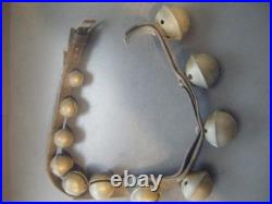 Antique Sleigh Bells 38 Strap 11 Graduated Brass Bells