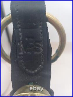 Antique Sleigh Bells On 18in Leather Strap