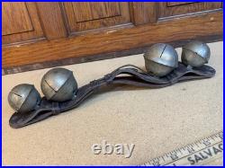 Antique Sleigh Bells Vintage Crotal 6 Petal Bells Jingle Bells