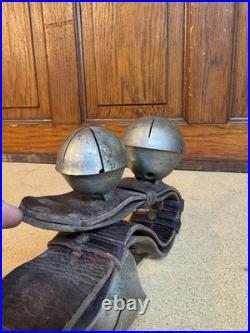 Antique Sleigh Bells Vintage Crotal 6 Petal Bells Jingle Bells