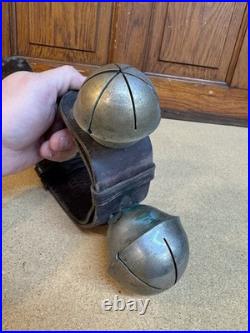 Antique Sleigh Bells Vintage Crotal 6 Petal Bells Jingle Bells