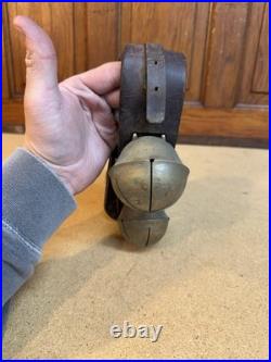 Antique Sleigh Bells Vintage Crotal 6 Petal Bells Jingle Bells