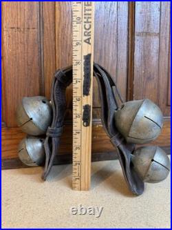 Antique Sleigh Bells Vintage Crotal 6 Petal Bells Jingle Bells
