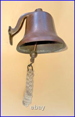 Antique Soild Brass Ships Bell
