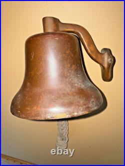 Antique Soild Brass Ships Bell