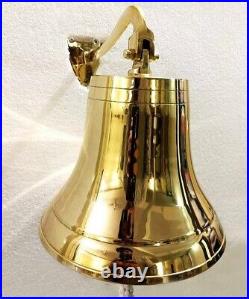 Antique Solid Brass 8 Ship Bell Ring Home Kitchen Outdoor Indoor Door Bell Wall