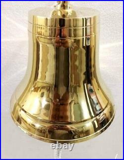 Antique Solid Brass 8 Ship Bell Ring Home Kitchen Outdoor Indoor Door Bell Wall