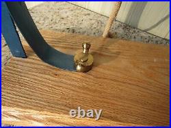 Antique Solid Brass Fire Engine Bell Mounted For Display Or Use 8 Diameter Exc