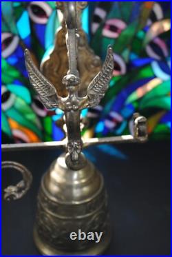 Antique Solid Brass Gothic Wall Mount Door Bell