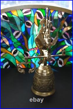 Antique Solid Brass Gothic Wall Mount Door Bell