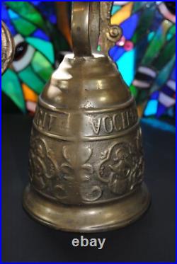 Antique Solid Brass Gothic Wall Mount Door Bell