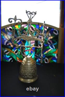 Antique Solid Brass Gothic Wall Mount Door Bell