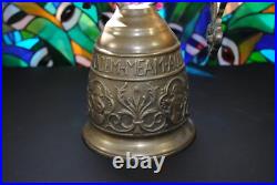 Antique Solid Brass Gothic Wall Mount Door Bell