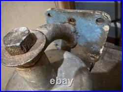 Antique Solid Brass Ship Bell 10 Nautical Maritime Salvage Wall Mt withClapper