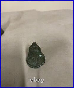 Antique Souvenirs Bronze Spanish Mission Bells San Gabriel & Maria S. Antonio Ave
