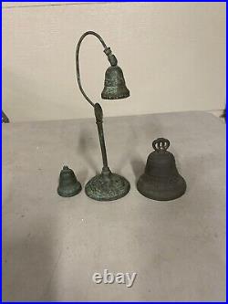 Antique Souvenirs Bronze Spanish Mission Bells San Gabriel & Maria S. Antonio Ave