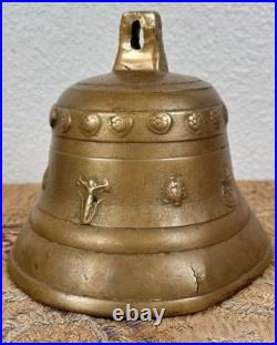 Antique Spanish Colonial Bronze Mission Church Bell New Mexico 18th Century RARE