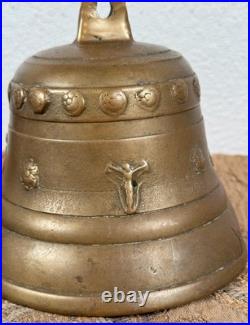 Antique Spanish Colonial Bronze Mission Church Bell New Mexico 18th Century RARE