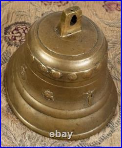 Antique Spanish Colonial Bronze Mission Church Bell New Mexico 18th Century RARE
