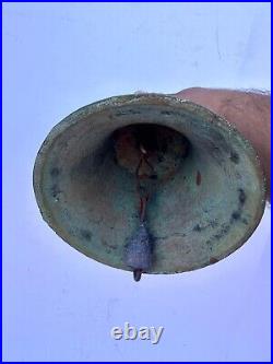 Antique Spanish Mission Bell Catholic church bell Rustic 1800's Brass READ