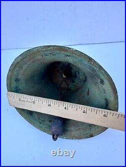 Antique Spanish Mission Bell Catholic church bell Rustic 1800's Brass READ